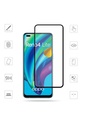 Oppo Reno 4 Lite Uyumlu Zore Kenarları Kırılmaya Dayanıklı Cam Ekran Koruyucu