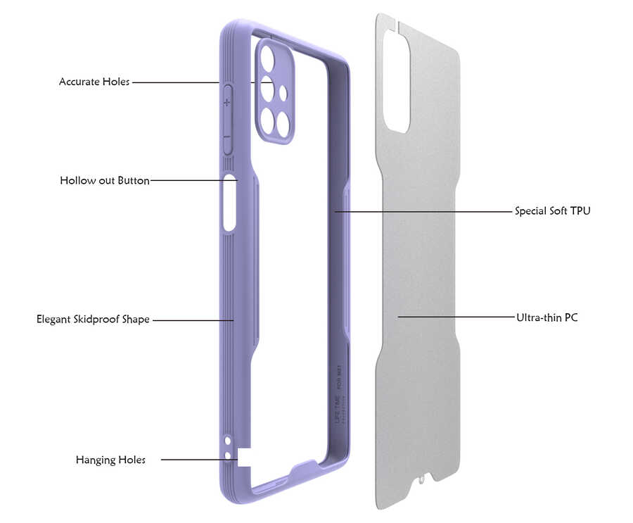 Samsung Galaxy M51 Uyumlu Kılıf Zore Parfe Kapak - 2