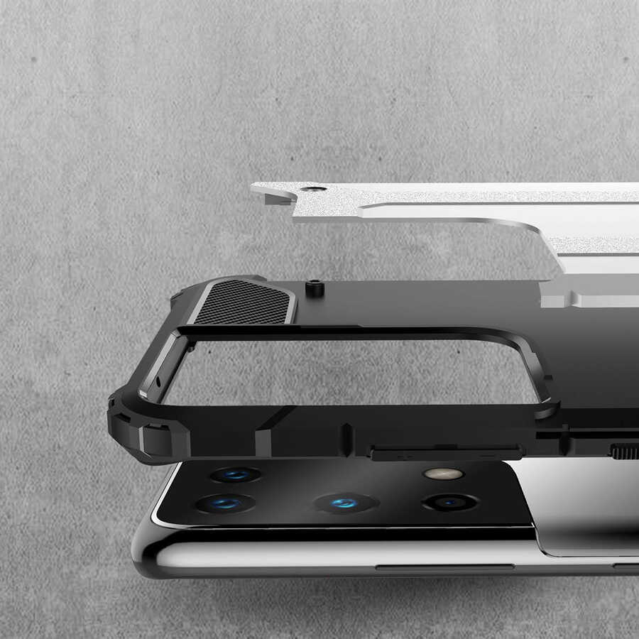 Samsung Galaxy S21 Ultra Uyumlu Kılıf Zore Crash Silikon Kapak - 2