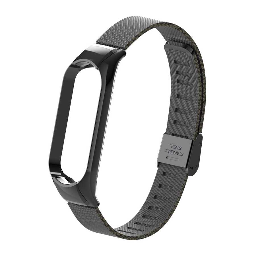 Xiaomi Mi Band 5 Uyumlu KRD-06 Metal Kordon - 5