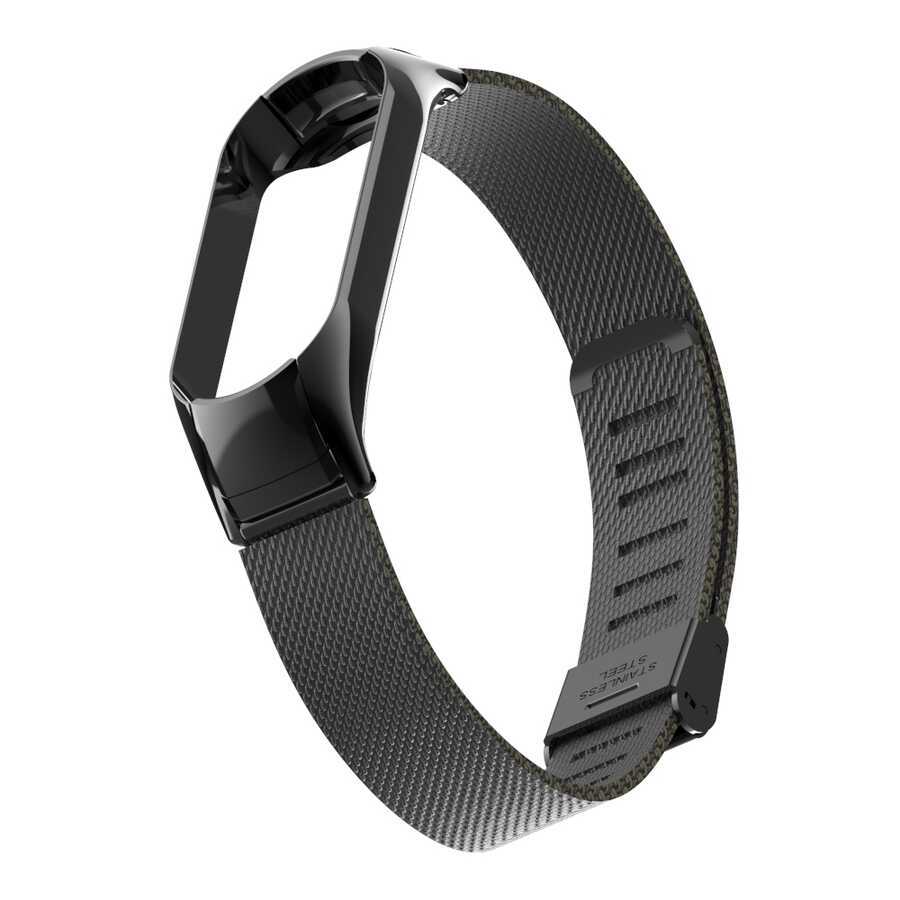 Xiaomi Mi Band 5 Uyumlu KRD-06 Metal Kordon - 7