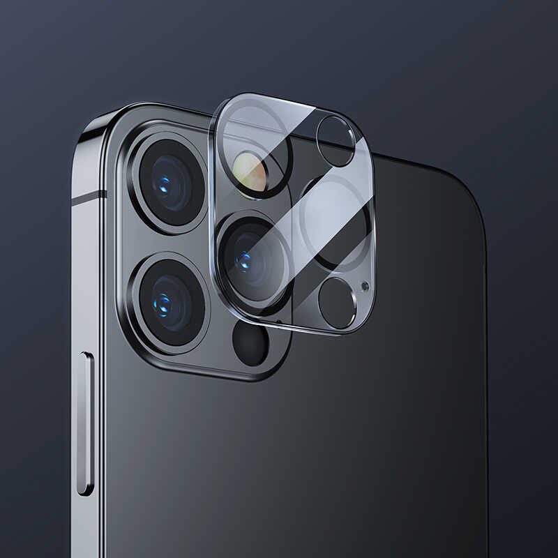 Apple iPhone 12 Pro Max Uyumlu Benks İntegrated Kamera Lens Koruyucu Cam - 1