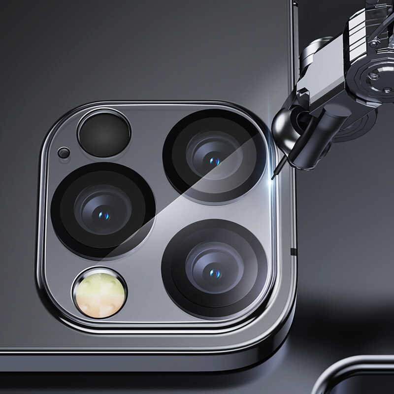 Apple iPhone 12 Pro Max Uyumlu Benks İntegrated Kamera Lens Koruyucu Cam - 3