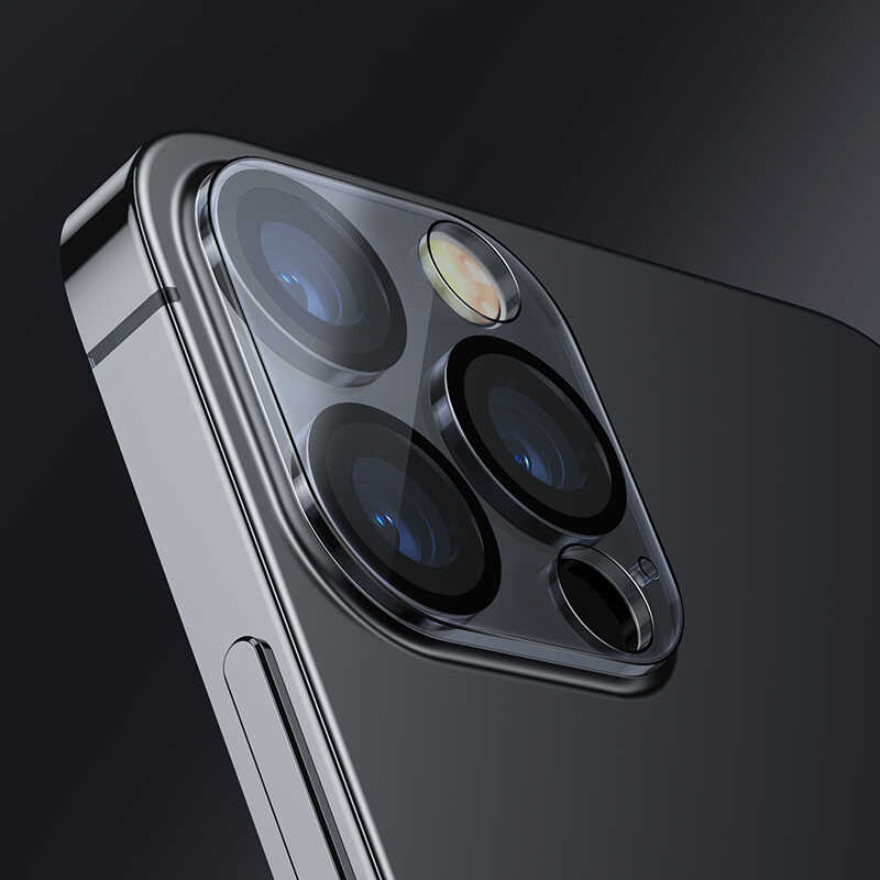 Apple iPhone 12 Pro Max Uyumlu Benks İntegrated Kamera Lens Koruyucu Cam - 4