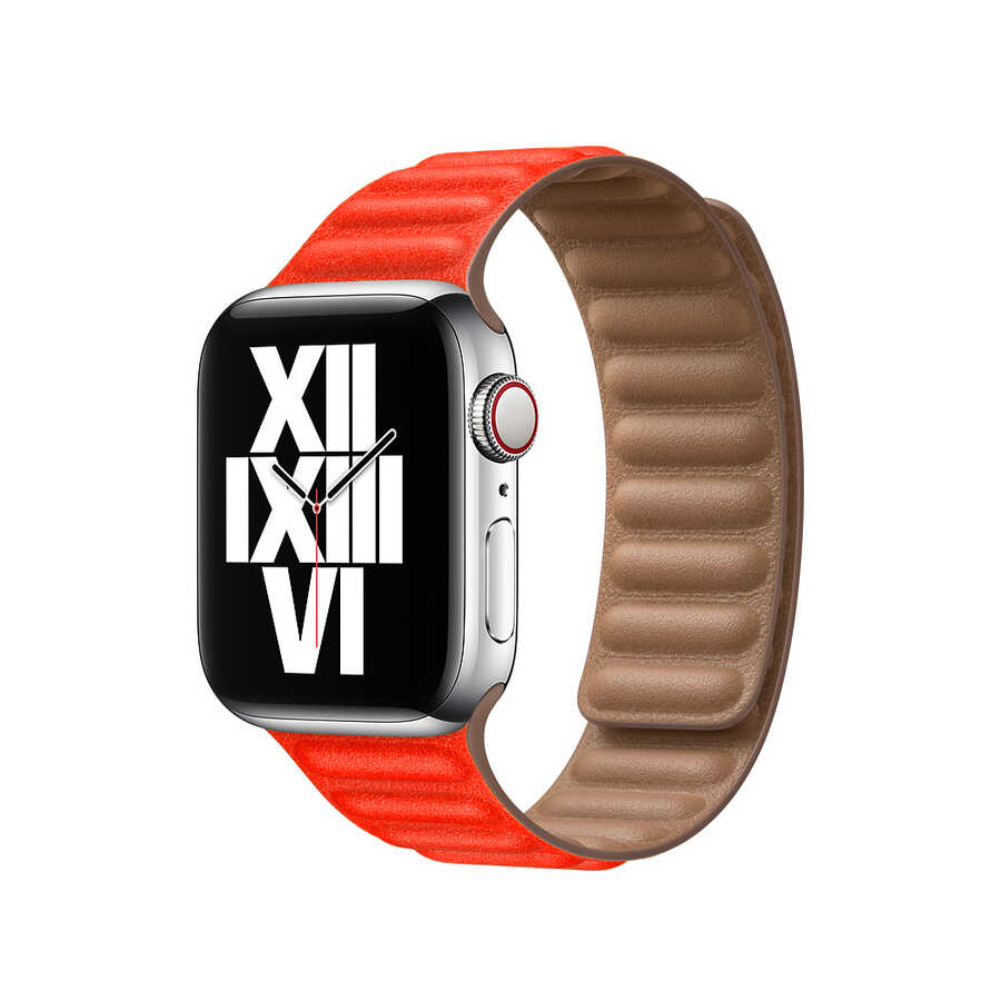 ​​​Apple Watch 38mm Uyumlu KRD-34 Deri Kordon - 12