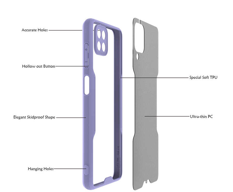 Samsung Galaxy M12 Uyumlu Kılıf Zore Parfe Kapak - 2