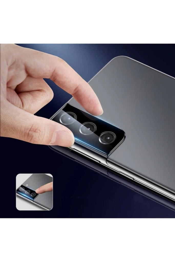 Samsung Galaxy S21 Ultra Uyumlu Zore Kamera Lens Koruyucu Cam Filmi