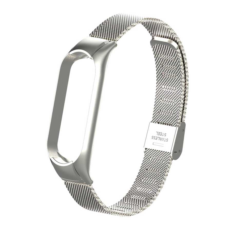 Xiaomi Mi Band 5 Uyumlu KRD-06 Metal Kordon - 1
