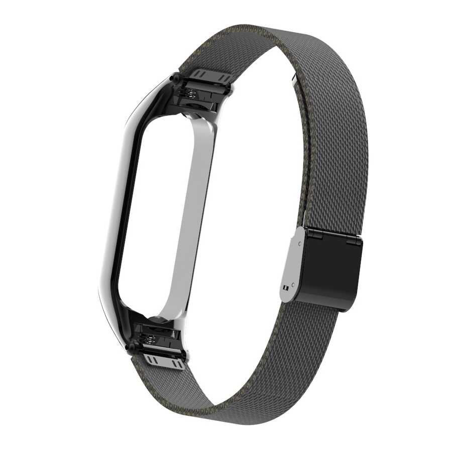 Xiaomi Mi Band 5 Uyumlu KRD-06 Metal Kordon - 9