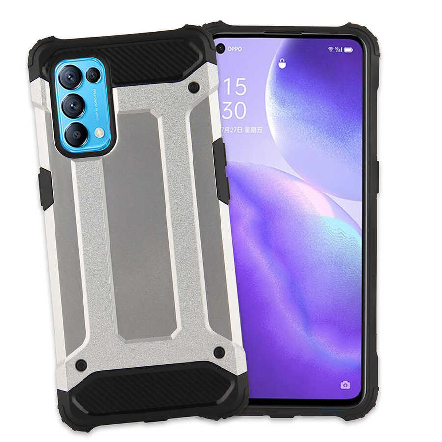 Oppo Reno 5 5G Uyumlu Kılıf Zore Crash Silikon Kapak - 3