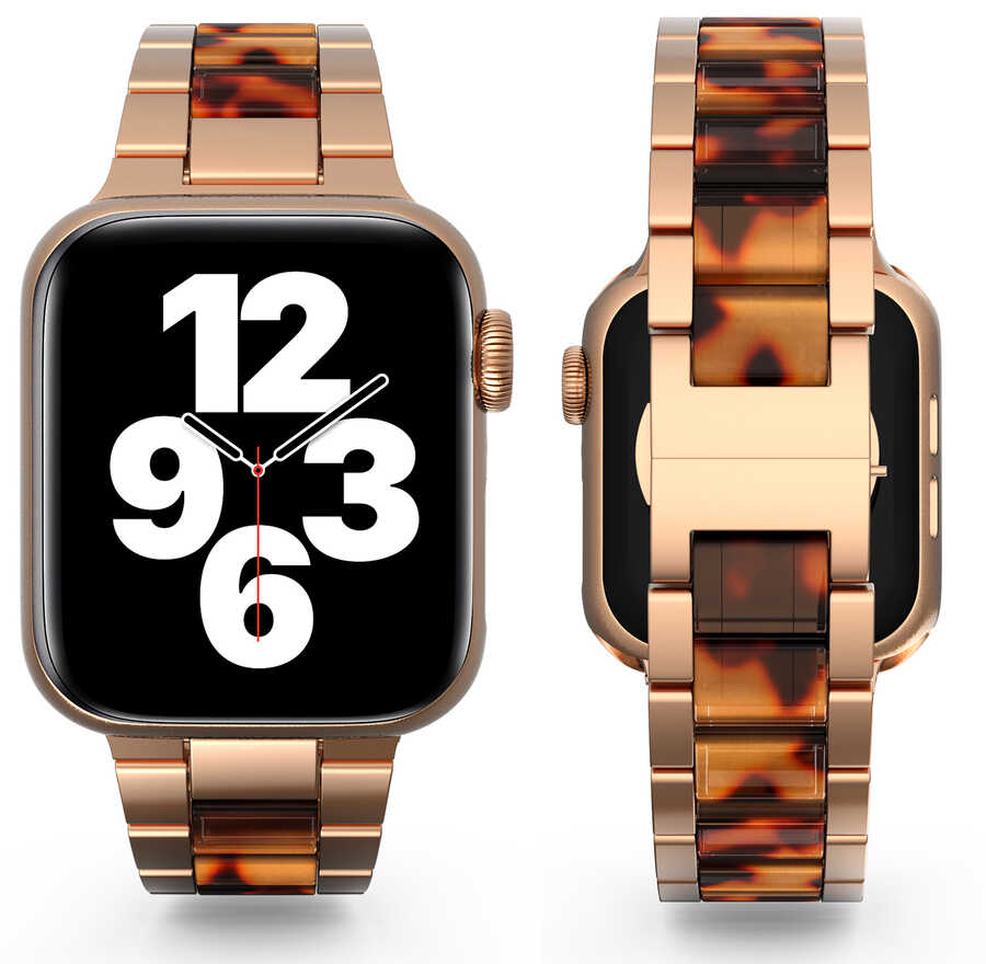 Apple Watch 42mm Uyumlu Wiwu Resin Steel Belt Metal Kordon - 15