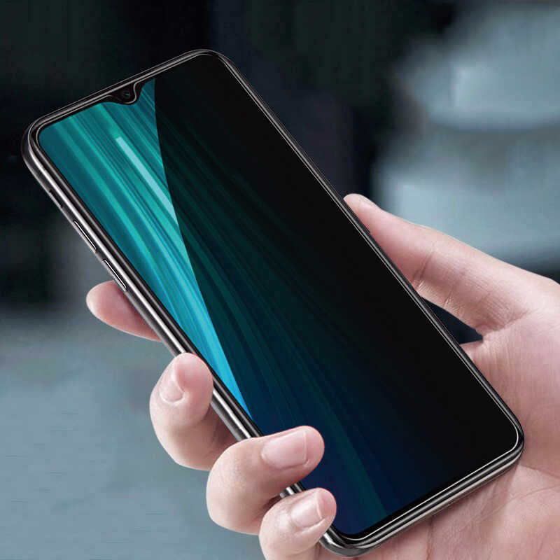 Samsung Galaxy A12 Uyumlu Zore New 5D Privacy Temperli Ekran Koruyucu - 4