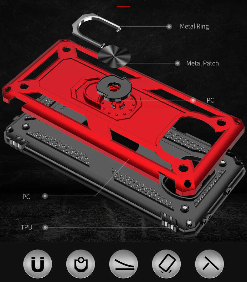 Xiaomi Poco X3 Uyumlu Kılıf Zore Vega Kapak - 4