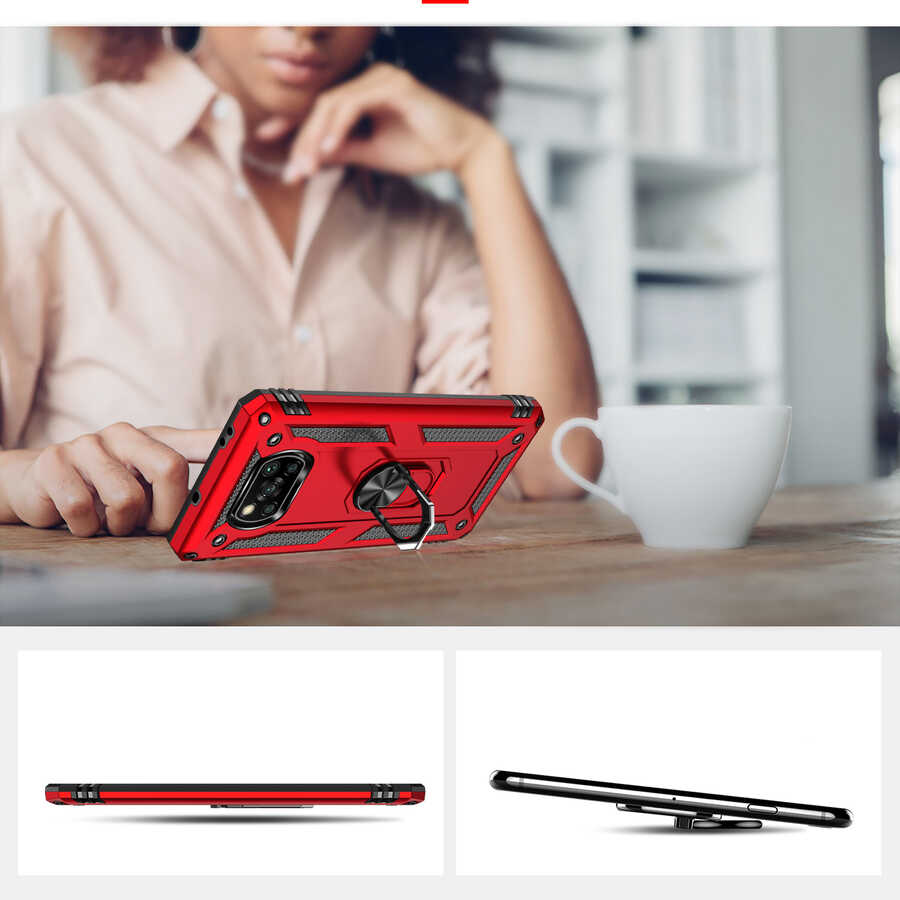 Xiaomi Poco X3 Uyumlu Kılıf Zore Vega Kapak - 7