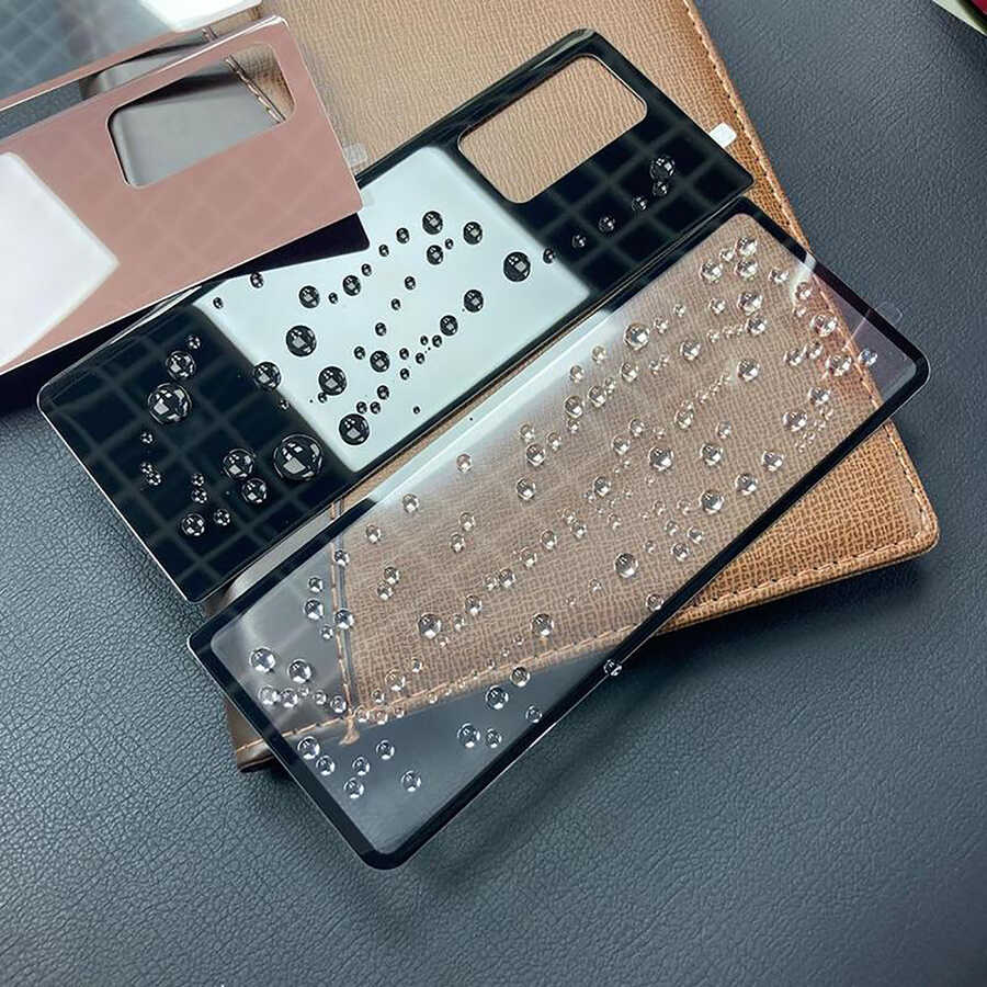 Samsung Galaxy Z Fold 2 Uyumlu Zore Ön Arka 5D Full Yapışkanlı Temperli Ekran Koruyucu - 1
