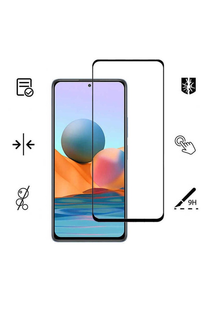 Xiaomi Redmi Note 10 Uyumlu Zore Kenarları Kırılmaya Dayanıklı Cam Ekran Koruyucu