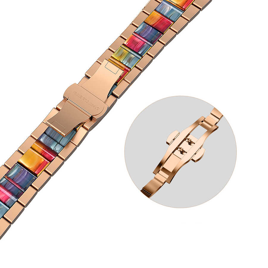 Apple Watch 42mm Uyumlu Wiwu Resin Steel Belt Metal Kordon - 2