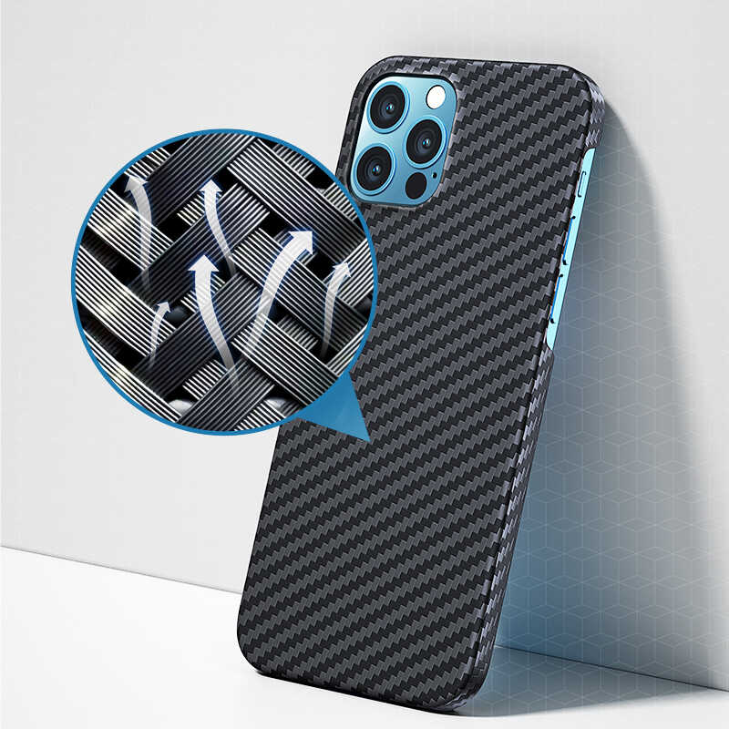 Apple iPhone 12 Pro Max Uyumlu Kılıf Benks MFİ Magsafe Magnetic Aramid Kapak - 4