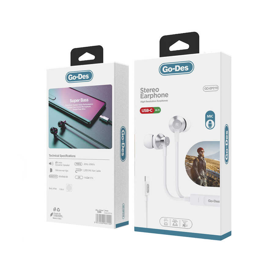 Go Des GD-EP219 Type-C Kulaklık - 1