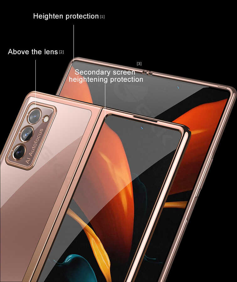 Samsung Galaxy Z Fold 2 Uyumlu Kılıf Zore Kıpta Kapak - 3