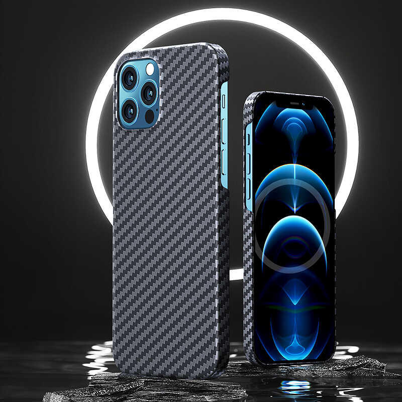 Apple iPhone 12 Pro Uyumlu Kılıf Benks MFİ Magsafe Magnetic Aramid Kapak - 1