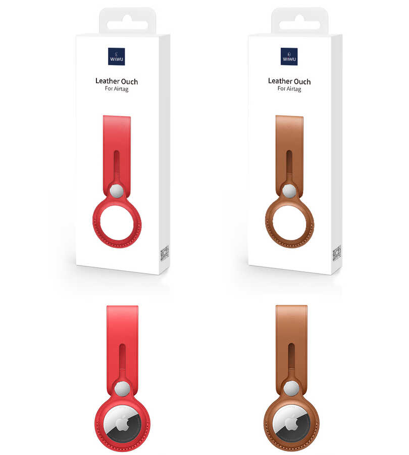 Wiwu Leather Ouch Airtag Anahtarlık - 1