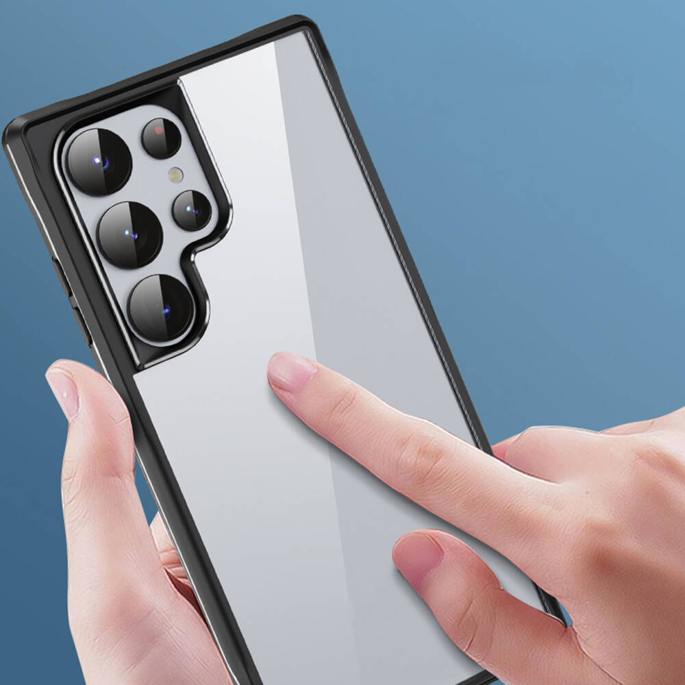 Samsung Galaxy S24 Ultra Uyumlu Kılıf Şeffaf Sert PC Arka Yüzey Tasarımlı Zore Edo Kapak - 1