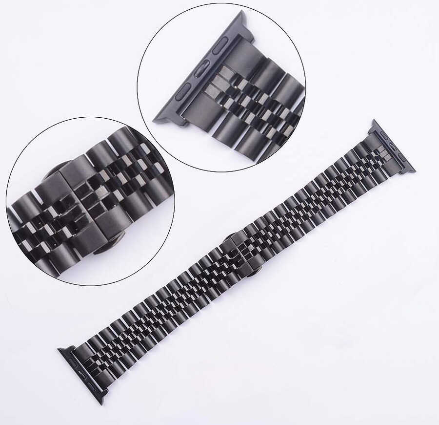Apple Watch 38mm Uyumlu KRD-36 Metal Kordon - 1