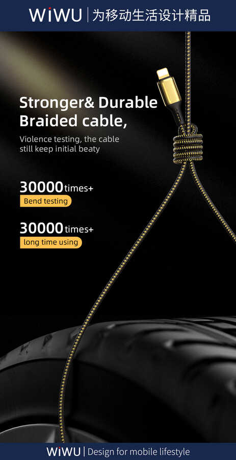 Wiwu Golden Series GD-103 Lightning To PD Data Kablo 2M - 6
