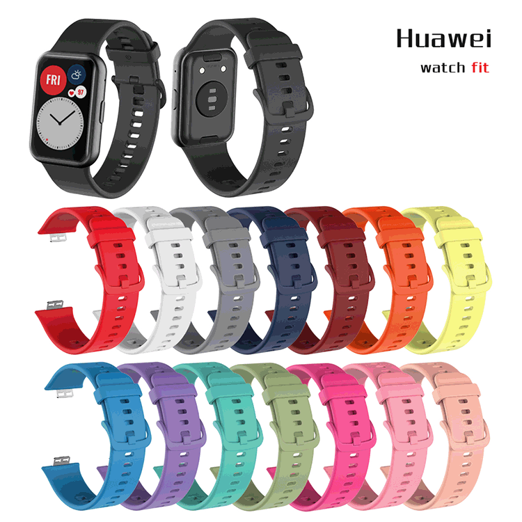 Huawei Watch Fit Uyumlu KRD-43 Silikon Kordon - 4