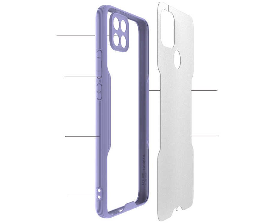 Oppo A15S Uyumlu Kılıf Zore Parfe Kapak - 2
