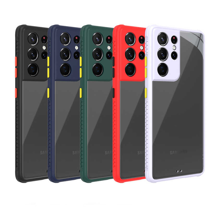 Samsung Galaxy S21 Ultra Uyumlu Kılıf ​​Zore Kaff Kapak - 1