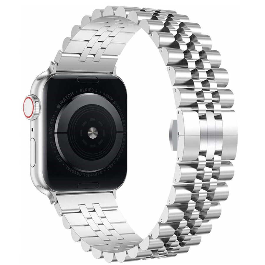 Apple Watch 44mm Uyumlu KRD-36 Metal Kordon - 6