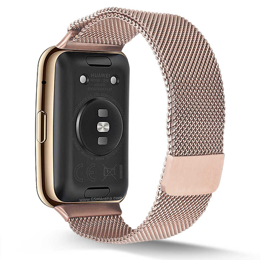 Huawei Watch Fit Uyumlu KRD-01 Metal Kordon - 11