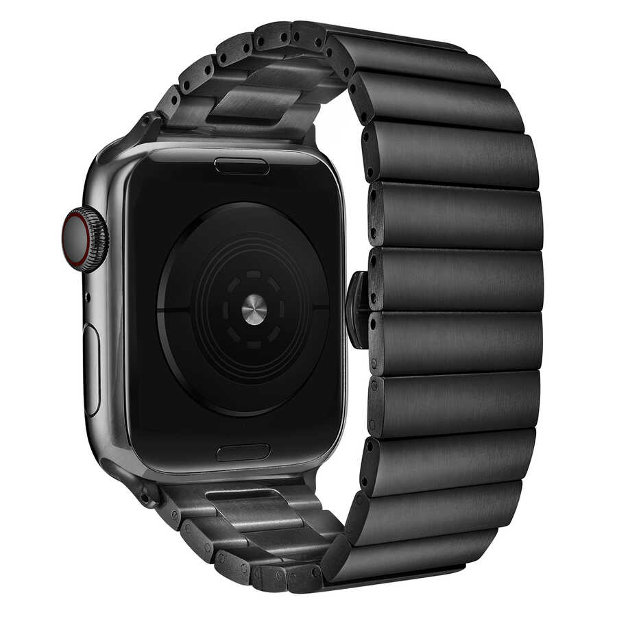 Apple Watch 44mm Uyumlu KRD-41 Metal Kordon - 4