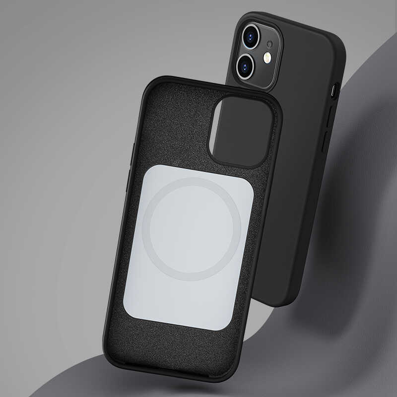 Apple iPhone 12 Uyumlu Kılıf Benks Magsafe Magnetic Original Apple MFI Certified Silikon Kapak - 3