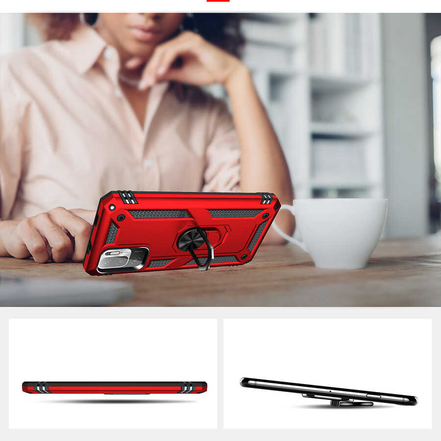 Xiaomi Redmi Note 10 5G Uyumlu Kılıf Zore Vega Kapak - 3
