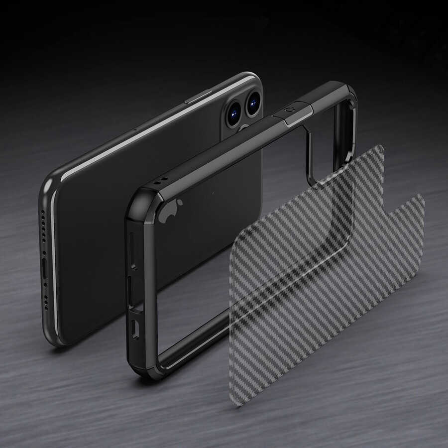 Apple iPhone 11 Uyumlu Kılıf Zore İnoks Kapak - 2