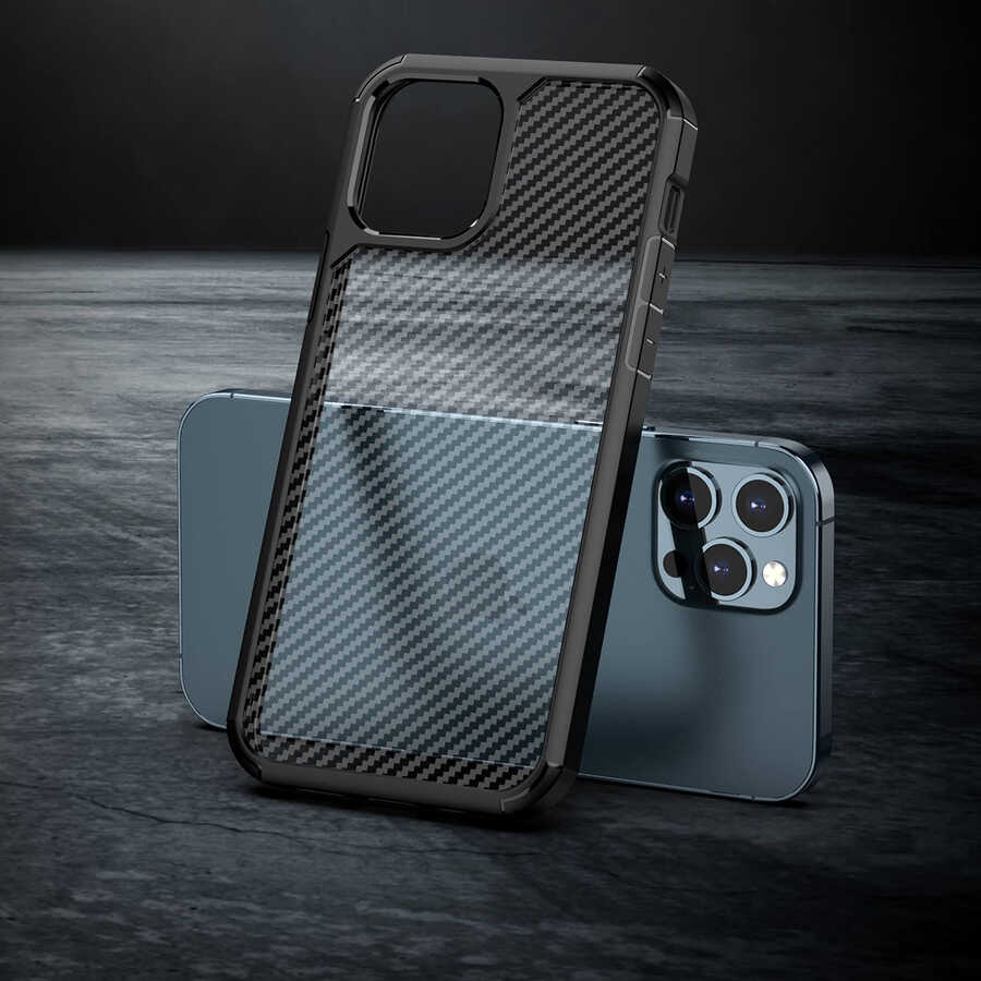 Apple iPhone 12 Pro Max Uyumlu Kılıf Zore İnoks Kapak - 6