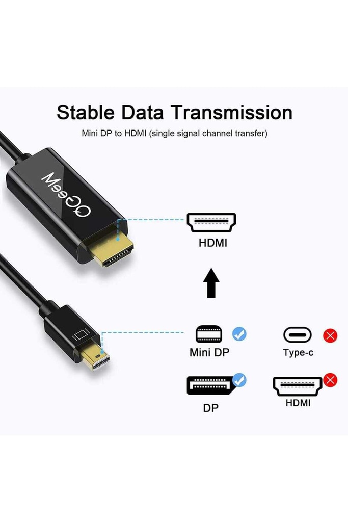 Qgeem QG-HD23 Mini Display Port To HDMI Kablo