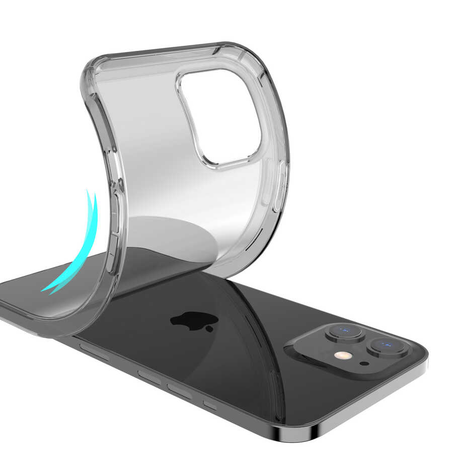 Apple iPhone 12 Uyumlu Kılıf Kajsa Transparent Kapak - 2