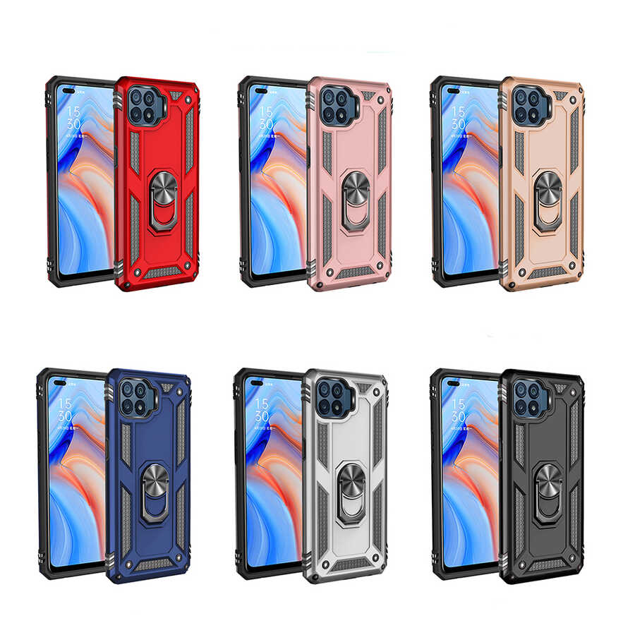 Oppo Reno 4 Lite Uyumlu Kılıf Zore Vega Kapak - 1