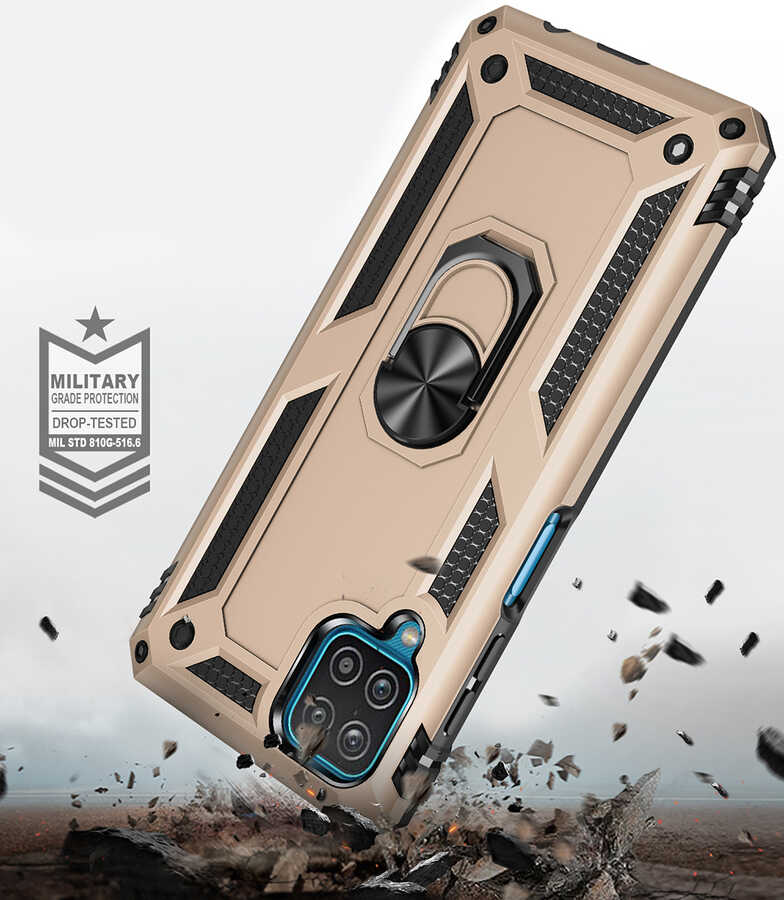 Samsung Galaxy A12 Uyumlu Kılıf Zore Vega Kapak - 4