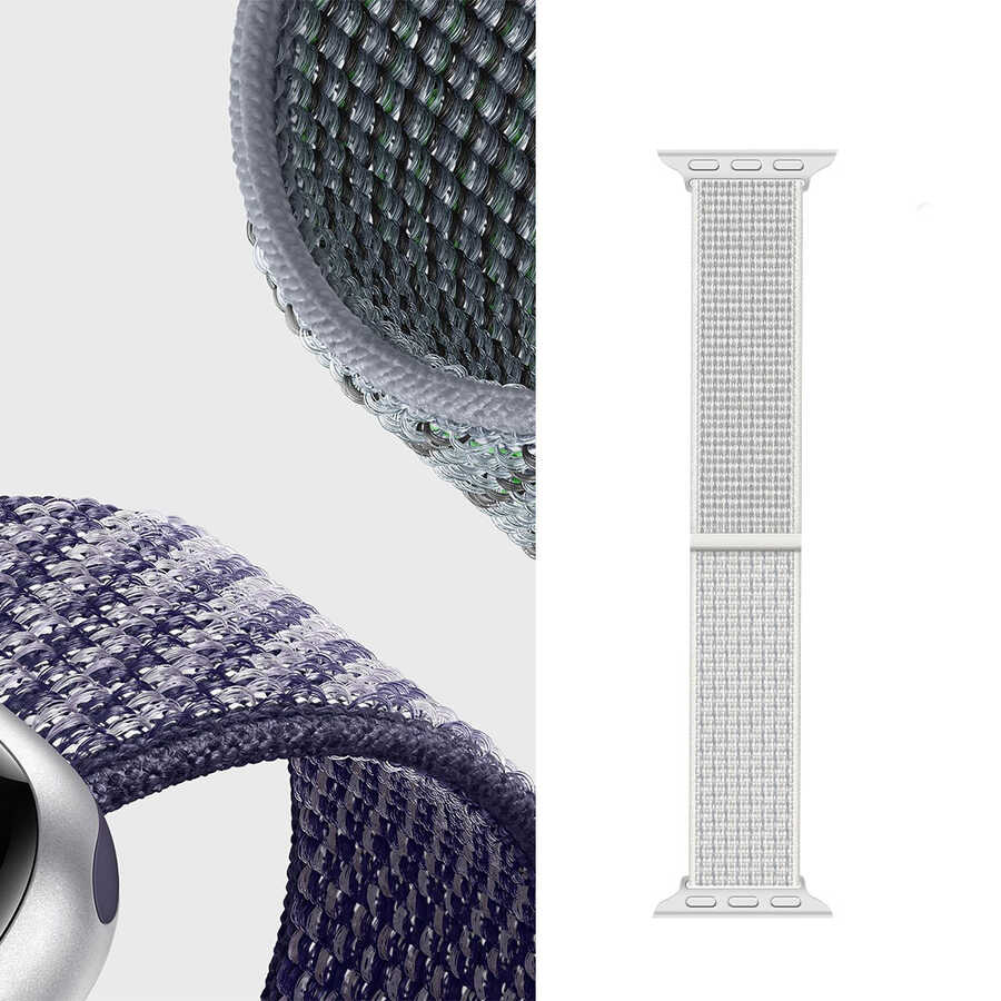 Apple Watch 42mm Uyumlu Wiwu Sport Loop Hasır Kordon - 2