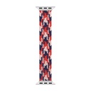 Apple Watch 40mm Uyumlu Wiwu Braided Solo Loop Contrast Color Medium Kordon - 10