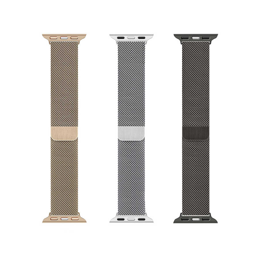 Apple Watch 44mm Uyumlu Wiwu Minalo Metal Kordon - 4