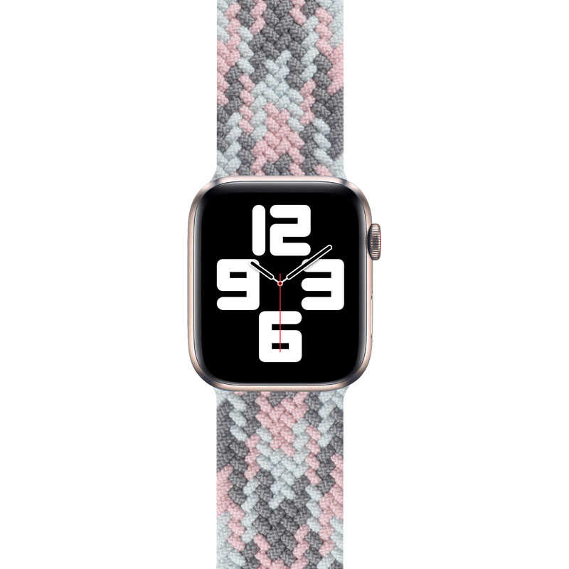 Apple Watch 42mm Uyumlu Wiwu Braided Solo Loop Contrast Color Large Kordon - 6