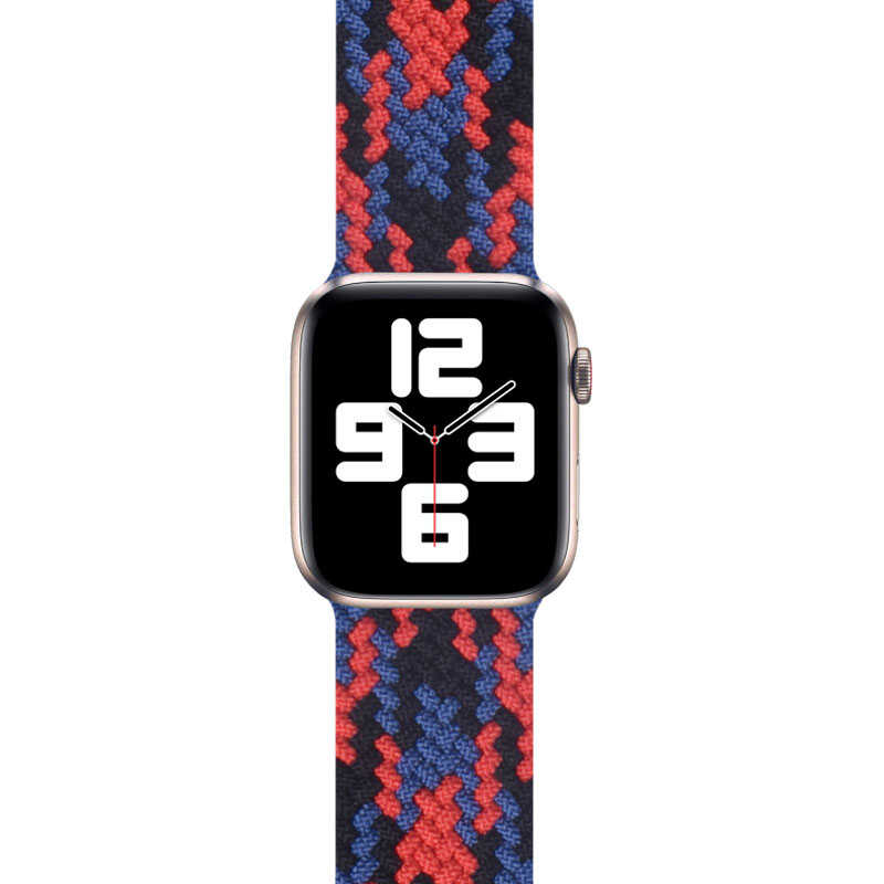 Apple Watch 42mm Uyumlu Wiwu Braided Solo Loop Contrast Color Large Kordon - 8