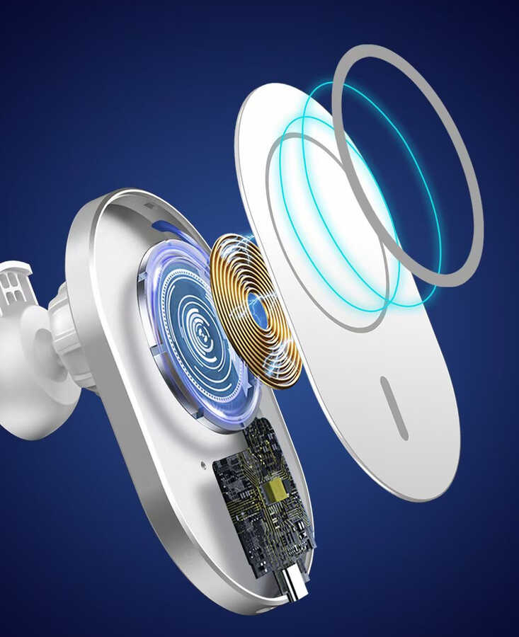 Wiwu CH-306 Magnetic Wireless Charging Car Mount Araç Telefon Tutucu - 5