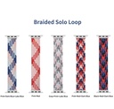 Apple Watch 38mm Uyumlu Wiwu Braided Solo Loop Contrast Color Small Kordon - 1